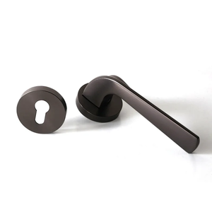 Hot Sale Gold Black Grey Door <b>Handle</b> <b>Lock</b> Set for Wooden Doors - Product Image 1