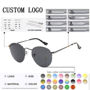 Gafas de Sol Redondas con Montura Completa Unisex Protección UV400 Protección Solar - Product Image 2