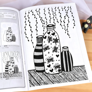 Livre de <span class=keywords><strong>coloriage</strong></span> aux fleurs relaxantes avec des motifs floraux complexes - Art-thérapie apaisante pour adultes, papier couché, reliure parfaite - Product Image 5