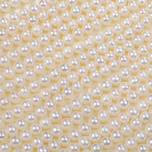 ลูกปัดกลวงขนาด 7-8 มม. ขายส่ง แสงสว่างดี ทำจากน้ำจืดธรรมชาติ สำหรับทำสร้อยคอ DIY งานฝีมือ วัสดุกึ่งสำเร็จรูป รูปทรงกระดุม/ข้าว/ลูกแพร์ - Product Image 3