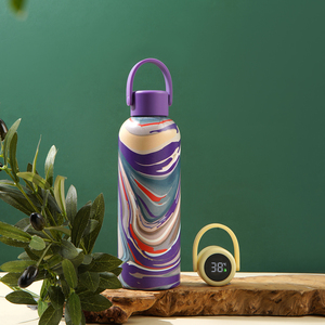 Botol minum terisolasi vakum dinding ganda baja tahan karat botol air terisolasi termos vakum pintar Desain unik kustom - Product Image 4