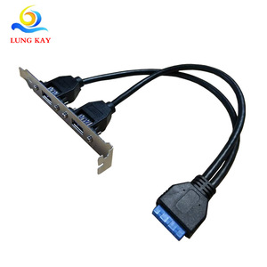 สายต่อขยาย Lung Kay Usb 3.0 รุ่น Idc20p เป็น Usb 3.0 Af พร้อมน็อต M3 และแท็บ - Product Image 2