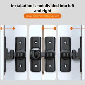 Cerradura de Seguridad para Puerta, Pestillo de 90/180 Grados, Cadenas para Puertas Corredizas, Herrajes de Seguridad para Ventanas, Armarios, Hoteles y Hogares - Product Image 3