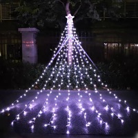 Fabrik Großhandel LED Stern Lichter Meteor Wasserfall Fee Vorhang Lichter Outdoor Garten Urlaub Weihnachts baum Dekoration Lichter