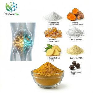 Polvo para el Soporte Articular de Marca Privada OEM ODM, Sulfato de Glucosamina, Cúrcuma, Curcumina 95%, Boswellia, MSM, Quercetina, Fórmula Natural - Product Image 1