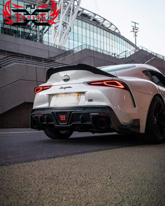 Pour Toyota Gr <span class=keywords><strong>Supra</strong></span> A90 A91 <span class=keywords><strong>Mk5</strong></span> Offres Spéciales fibre de carbone sèche M Style aileron d'aile arrière ailes de lèvre Kit de carrosserie accessoires de voiture - Product Image 4