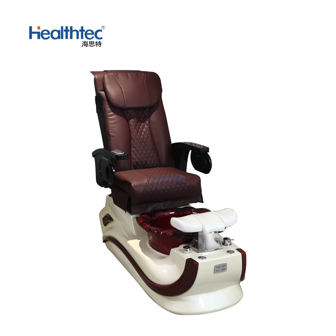 Hot selling fiberglass base electric full body massage pedicure chair with drainage pump foot massage chair for Nail shop