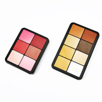 Haute qualité 12 & 16 couleurs fer blanc métal boîtes palette personnalisable Blush ombre à paupières Palette ombre boîte cadres en gros