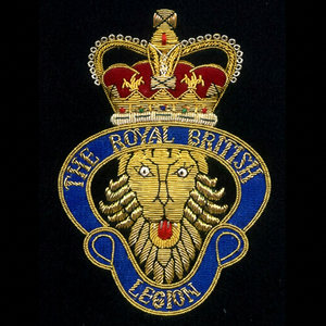 THE ROYAL BRITISH LEGION High Quality Lace Embroidered Patch <b>Sew</b>-On Fabric Badge Circular Luxury Design for Garment - Product Image 1