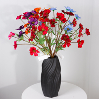 Fleurs artificielles en soie pastel, petites marguerites Cosmos, tiges pliables, fausses fleurs sauvages pour arrangements de table d'événements bohèmes – Approvisionnement direct usine