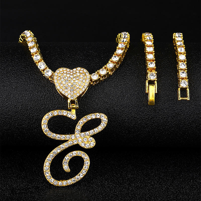 Oro con cadena de tenis de 18 pulgadas