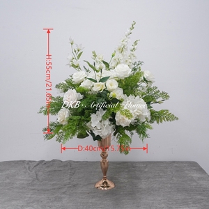 Centros de mesa con bolas de flores artificiales, decoración de seda, bolas florales para decoración de mesas de boda, recepciones y fiestas. - Product Image 2