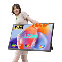 Vente en gros directe, moniteur portable ultra fin IPS de 18,5 pouces, 1080P, 120 Hz, support réglable, écran portable pour les voyages d'affaires