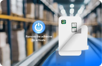 Balise BLE de suivi en temps réel IoT RTLS ultra-mince OEM ODM avec étiquette de capteur de température et personnalisable