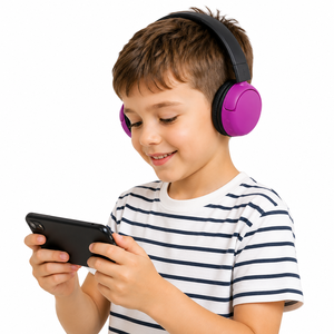 Casque audio sans fil supra-auriculaire le plus vendu avec suppression active du bruit, coussinets d'oreille sûrs et non toxiques, idéal pour l'école et le divertissement - Product Image 2