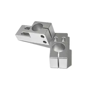 Manipulator Parallel Connection Block Double Hole Mounting Bracket Stainless Steel Pipe Fixed Block