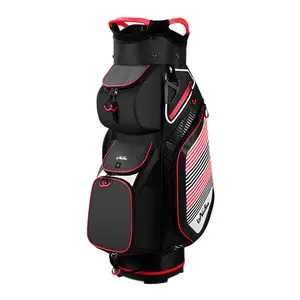 Saco de golfe com 14 soquetes, conjunto completo de bolsas unissex com suporte leve para clubes de golfe, ideal para o golfe