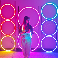 D50 D700 D100 D120 LED Anneau Lumière Scène Lumières Extérieure IP65 DMX512 Pixel RGB LED Tunnel Matrice Anneau LED Lumière