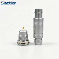 Connecteur coaxial compact série S Sinztion, joint RF à faible perte pour endoscopes médicaux, FFA 00S, fiche mâle demi-lune push-pull