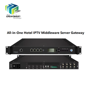 (iServer) Servidor de Transmisión IPTV con Sintonizador DVB-T2/T/C2/C/ISDB-T/ATSC a Servidor Gateway IP para Sistema IPTV de Hotel, Transmisión IP - Product Image 1