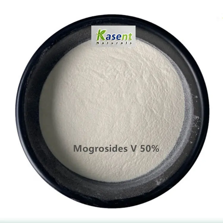 Yüksek kaliteli doğal organik keşiş meyve özü tatlandırıcı Mogroside v 20% 50% toz