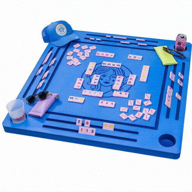 Custom EVA Foam Floating Pool Table Waterproof Game Tray FMahjong Card Domino Board Games Portable Swim Pool Party Accessory
