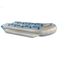 Bateau banane commercial gonflable de bonne qualité 8 10 12 places à 2 rangées pour les sports nautiques