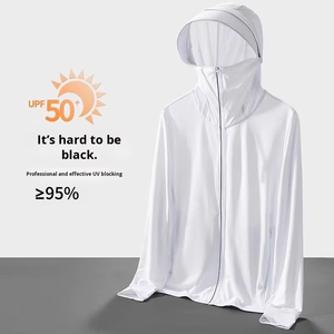 เสื้อแจ็คเก็ตกันแดดผู้ชาย ผ้าไหมน้ำแข็งบางเฉียบ ระบายอากาศ ป้องกันรังสียูวี สำหรับกิจกรรมกลางแจ้ง ตกปลา ปี 2025 - Product Image 2