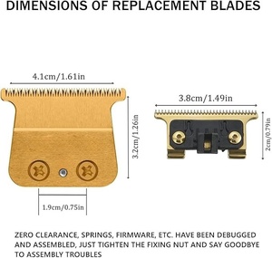 Venta al por mayor para el cabello <span class=keywords><strong>Babyliss</strong></span> FX707 para cortadora de cabello Fuente de piezas de repuesto de acero inoxidable duradero para hoteles - Product Image 3