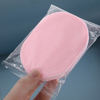 Haokey Usine directe PVA Éponge Résistant à la déchirure Lavable Jetable Bébé Visage Lavage Puff avec Nettoyage en profondeur
