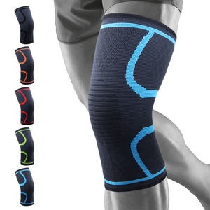 دعامة ركبة رياضية مخصصة من النايلون المرن والقابل للتنفس لحماية ودعم الركبة في كرة السلة - Product Image 1