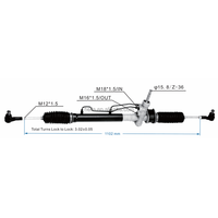 Crémaillère de direction assistée automatique pour Chevrolet Exclusive Joy S11-3400010BB 96518943 96518944