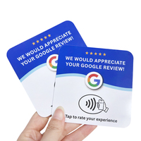 Soporte de Exhibición Personalizado con Código QR y Chip NFC Sin Contacto para Reseñas de Google