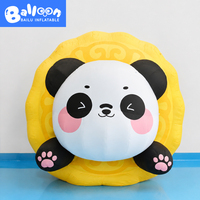 Panda gonflable personnalisé en forme de gâteau de lune pour la décoration d'événements festifs, la publicité commerciale, les événements de carnaval