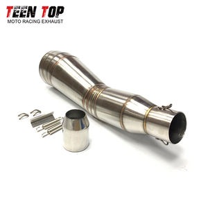 Silencieux d'échappement en acier inoxydable Teentop pour Yamaha MT07/FZ07/XTRIBUTE/XSR700 R6 <span class=keywords><strong>R1</strong></span> silencieux d'échappement de moto universel - Product Image 6