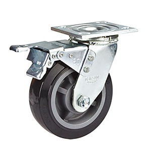 Heavy Duty 4/5/6/8 Zoll Profil PU Lenkrad Industrielle Lenk rollen mit Kugellager Tragfähigkeit 410kg OEM anpassbar - Product Image 6