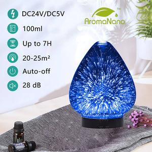 Máy Khuếch Tán Tinh Dầu 100Ml AU/JP/UK/EU Máy Tạo Độ Ẩm Không Khí Nước 3D Trang Trí Bình Thủy Tinh Đèn Tạo Độ Ẩm Có Đèn LED - Product Image 3