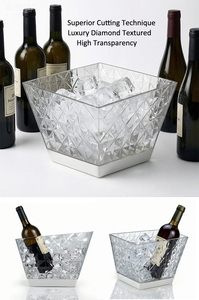 Seau à glace LED en plastique transparent de luxe irrégulier pour <span class=keywords><strong>champagne</strong></span> et vin, idéal pour les soirées en boîte de nuit, avec logo personnalisé - Product Image 5
