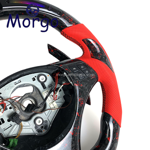 Volante de Fibra de Carbono Forjado con LED Personalizado para <span class=keywords><strong>BMW</strong></span> E46 E36 E39 <span class=keywords><strong>E90</strong></span> E91 E92 E93 M3 con Levas de Cambio Estilo Racing - Product Image 5