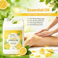 Huile de citron multi-usage 100% pure pressée à froid pour massage, soins de la peau, fabrication de savon, aromathérapie, diffuseur, parfum naturel d'agrumes, en vrac
