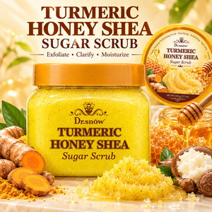 Private Label Körperreinigungs- und Badeprodukt Natürliches Bio-Kurkuma Peeling Hautaufhellendes Honig-Körperpeeling für Frauen - Product Image 1
