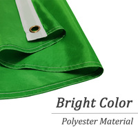 Drapeau national algérien en polyester 68D avec 2 œillets, livraison rapide, impression de logo personnalisée