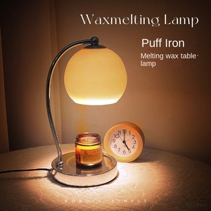 Lampe chauffe-bougie électrique avec minuterie, brûleur d'aromathérapie parfumée, chauffe-cire électrique, cadeau idéal pour bougies - Product Image 6