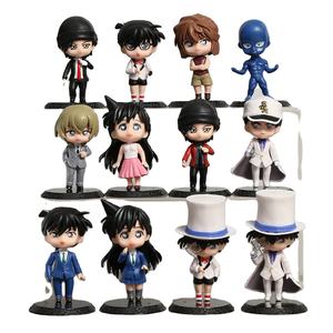 6 pz/set 10CM 4 stili figurina Detective <span class=keywords><strong>Conan</strong></span> Edogawa Kiddo Hattori Heiji Furuya Rei Shuuichi PVC giocattoli Anime <span class=keywords><strong>Action</strong></span> figure - Product Image 1