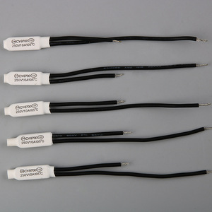 Ck-9700 Thermal Protector <b>Temperature</b> Switch 250V 10A 105C Automatic Reset White Sleeve Household Appliance <b>Control</b> - Product Image 3