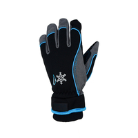 Gants de moto d'hiver HAIYI, demi-doigts, avec sangle de poignet réglable, fermeture à boucle, paume antidérapante, protection UV, antichoc
