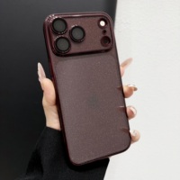 Coque de téléphone transparente de luxe électroplaquée à paillettes pour iPhone 18 Pro Max 17 Pro, coque arrière rigide en PC avec strass, vente en gros