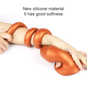 4 Misure Super Lunghi Giocattoli Erotici in Silicone Liquido Morbido Oro Nero per Stimolazione Profonda del Punto G Vaginale e Anale per Donne - Product Image 4