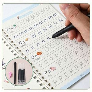 4 Cuadernos Mágicos Reutilizables de Caligrafía Árabe para Práctica de Escritura a Mano, Libros de Impresión para Niños - Product Image 6