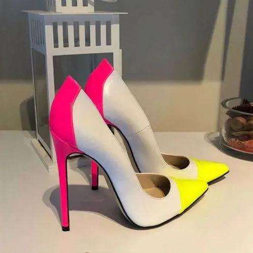 Sexy Multi-Color Women High Studded Heels Shoes for Wedding